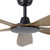 Miami 60-Inch DC Ceiling Fan with Remote - Black & Teak-3