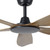 Miami 60-Inch DC Ceiling Fan with Remote - Black & Teak-3