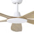 Miami 60-Inch DC Ceiling Fan with Remote - White & Oak-3