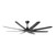 Santorini 66-Inch Matt Black DC Ceiling Fan with Remote