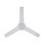 Tahiti 52-Inch IP66 Matt White DC Ceiling Fan with LED Light-2
