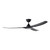 Tahiti 72-Inch IP66 Matt Black DC Ceiling Fan with LED Light