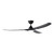 Tahiti 72-Inch IP66 Matt Black DC Ceiling Fan with LED Light-1