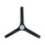 Tahiti 72-Inch IP66 Matt Black DC Ceiling Fan with LED Light-2