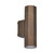 Bidoni IP65 Aged Brass Octagon Up Down Wall Light