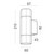 Bidoni IP65 Aged Brass Octagon Up Down Wall Light-2