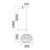Capivari Pleated Plump Glass Brass Pendant Light - Opaque-4