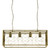 Hagrid 4 Light Rectangular Cage Pendant - Antique Brass