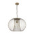 Kapan Round Metal Cage Pendant Light - Brass-2