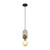 Pelverata Brass Wood Opal Glass Pendant - Natural Wood-3
