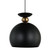 Plavsk Inverted Wine Glass Pendant Light - Matt Black