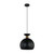Plavsk Inverted Wine Glass Pendant Light - Matt Black-2