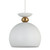 Plavsk Inverted Wine Glass Pendant Light - Matt White