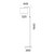 Saprene Adjustable White Marble Base Floor Lamp-3