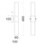 Sevan Tubular Opal Glass Up and Down Wall Light - Chrome-2