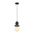 Terania Ceramic Bead Glass Pendant - Grey and Purple-2