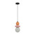 Terania Ceramic Bead Glass Pendant - Pink and Peach-2
