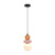 Terania Ceramic Bead Glass Pendant - Pink and Peach-3