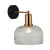 Valencia Dome Clear Ribbed Glass Wall Light
