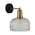 Valencia Dome Clear Ribbed Glass Wall Light-1