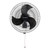 Arena 20-Inch Black Industrial Wall Fan