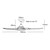 Clare 53-Inch Modern AC Ceiling Fan - White-1