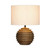 Nacka Natural Ribbed Wooden Table Lamp