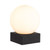 Norberg Opal Glass Black Marble Base LED Table Lamp
