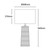 Partille White Ribbed Ceramic Table Lamp-1