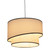 Sveg Tiered White Fabric Pendant Light