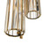 Baza Cylindrical Faceted Crystal Trio Pendant-4