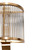 Calahorra Fluted Glass Wall Light - Brushed Brass-4