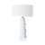 Carmona Sculptural Matt White Resin Table Lamp-3