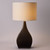 Castellion Grey Ceramic Ivory Shade Table Lamp-1