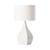 Castellion White Ceramic Ivory Shade Table Lamp