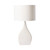 Castellion White Ceramic Ivory Shade Table Lamp-4