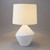 Ecija White Ceramic Geometric Table Lamp-1
