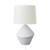Ecija White Ceramic Geometric Table Lamp-2