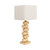 Elche Natural Stacked Stone Angular Table Lamp