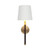 Jaca Dark Timber Antique Brass Wall Light-1