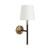 Jaca Dark Timber Antique Brass Wall Light-2