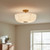Jerez Alabaster Bowl Brushed Gold Close to Ceiling Light-1