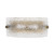 Marchena Textured Clear Glass Curved Brass Wall Light-4