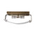 Marchena Textured Clear Glass Curved Brass Wall Light-5