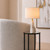 Pontevedra White Cone Marble Base Table Lamp-1