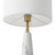 Pontevedra White Cone Marble Base Table Lamp-3