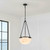 Simancas Alabaster Bowl Black Uplight Pendant-2