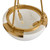 Simancas Alabaster Bowl Brass Uplight Pendant-4