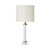 Tomelloso Crystal Column Base Classic Table Lamp-1