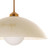 Cantabria Alabaster Dome Brushed Brass Pendant-7